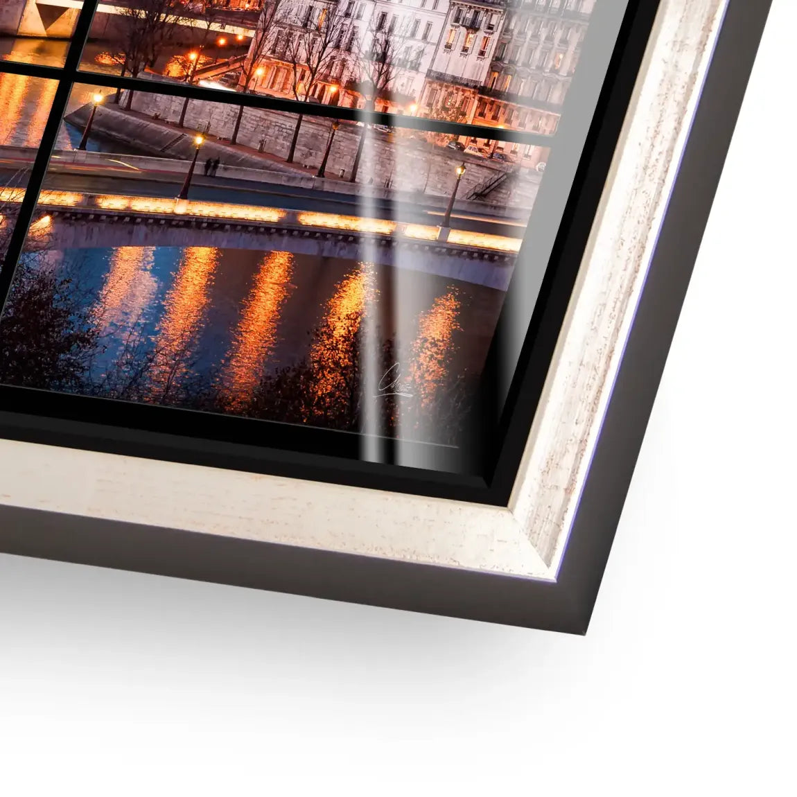 Twilight over Paris Acrylglas Bild