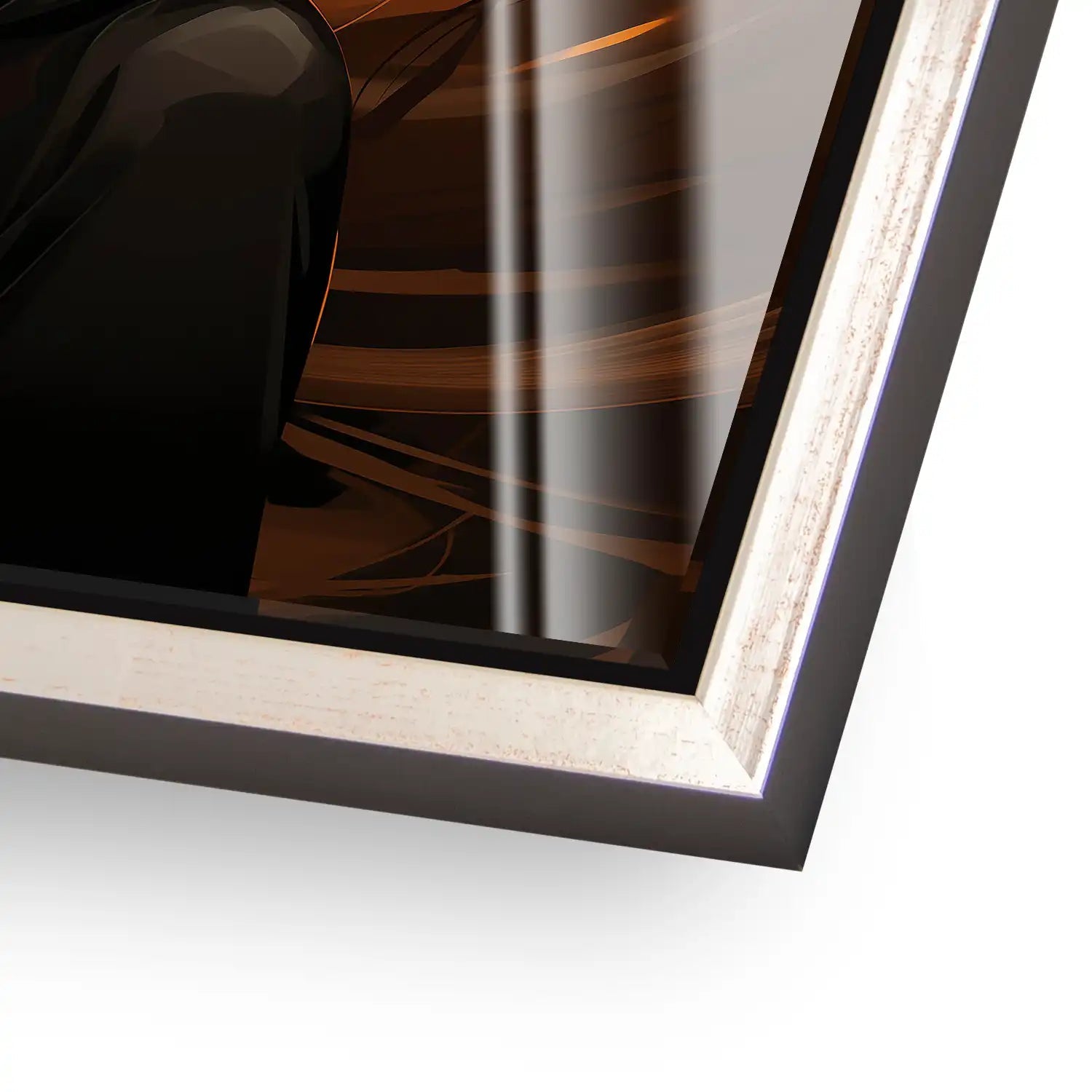 Frau modern mit Hut Acrylglas Bild INGALERIE