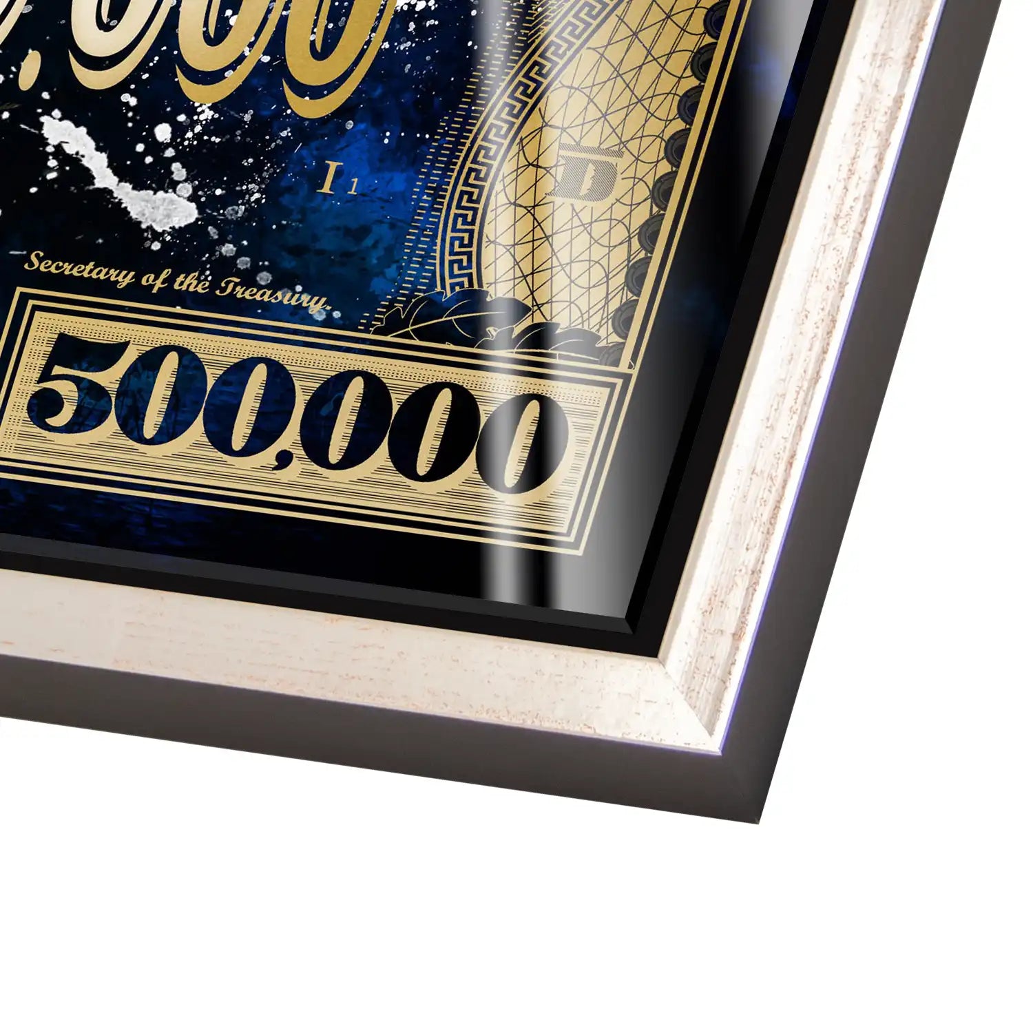 Dagobert Blue Scrooge Dollar Acrylglas Bild INGALERIE