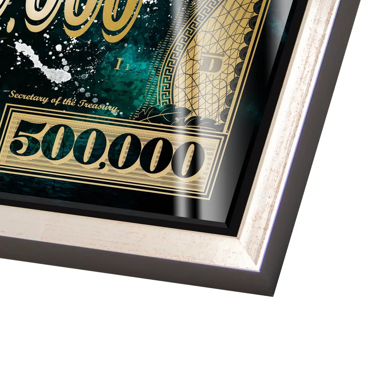 Dagobert Green Scrooge Dollar Acrylglas Bild INGALERIE