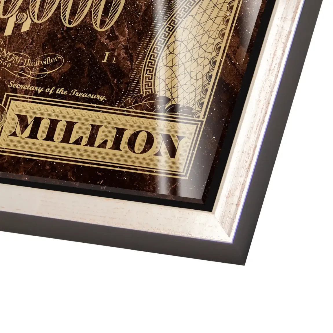Dagobert Totenkopf Retro Dollar Acrylglas Bild INGALERIE