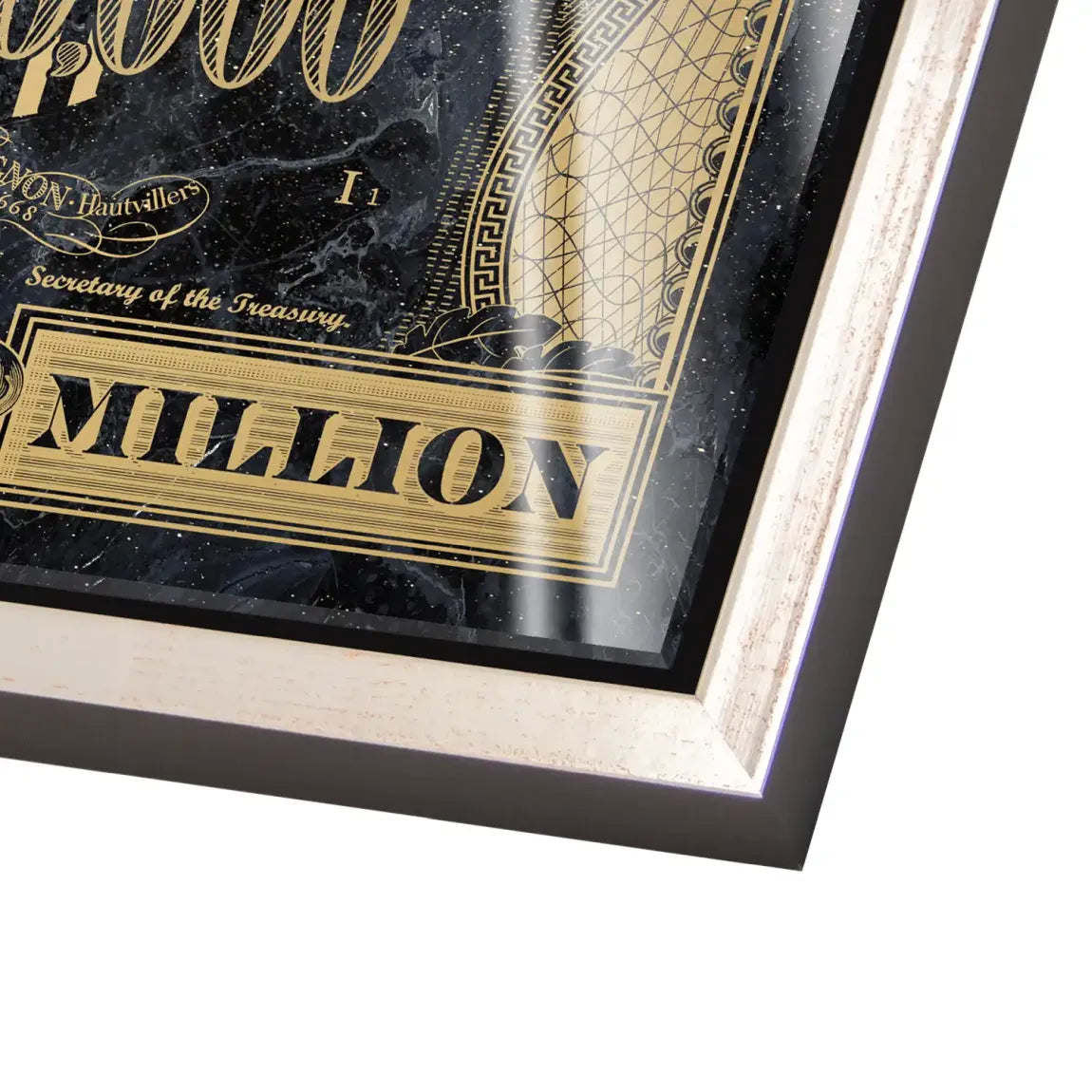 Dagobert Totenkopf Dollar Acrylglas Bild INGALERIE