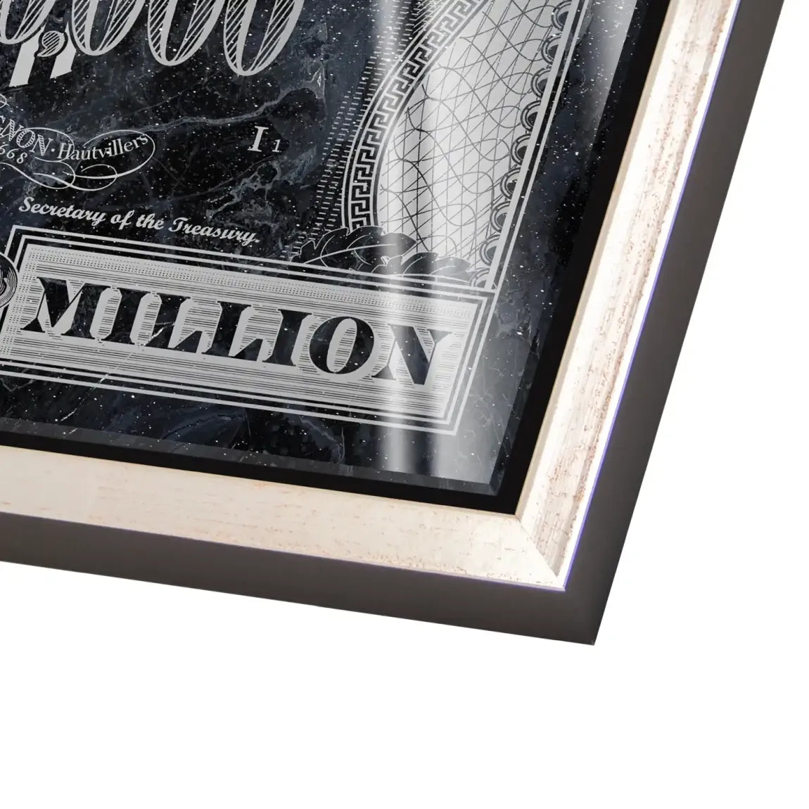 Dagobert Duck Totenkopf Black Dollar Acrylglas Bild INGALERIE