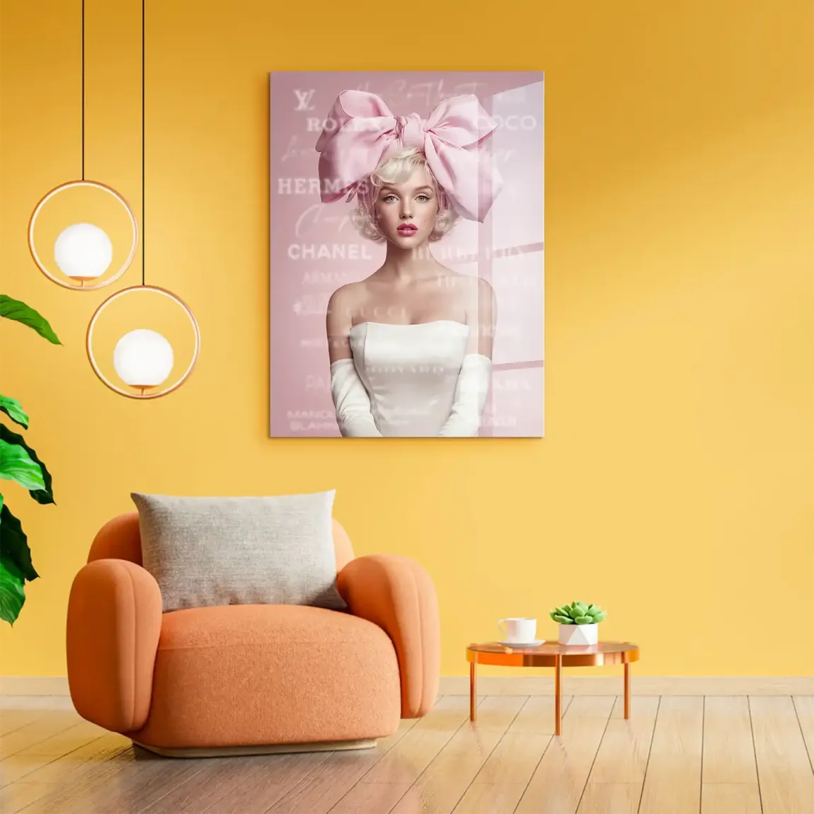Marilyn Monroe Couture Pop Art Acrylglasbild