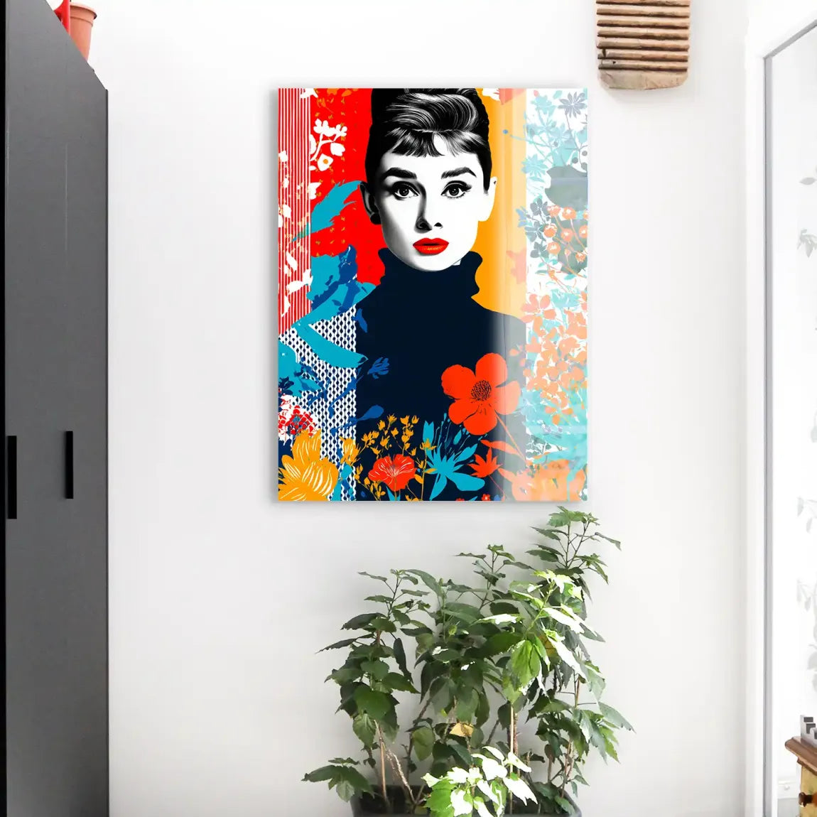 Audrey Hepburn Bloom Edition Acrylglasbild INGALERIE