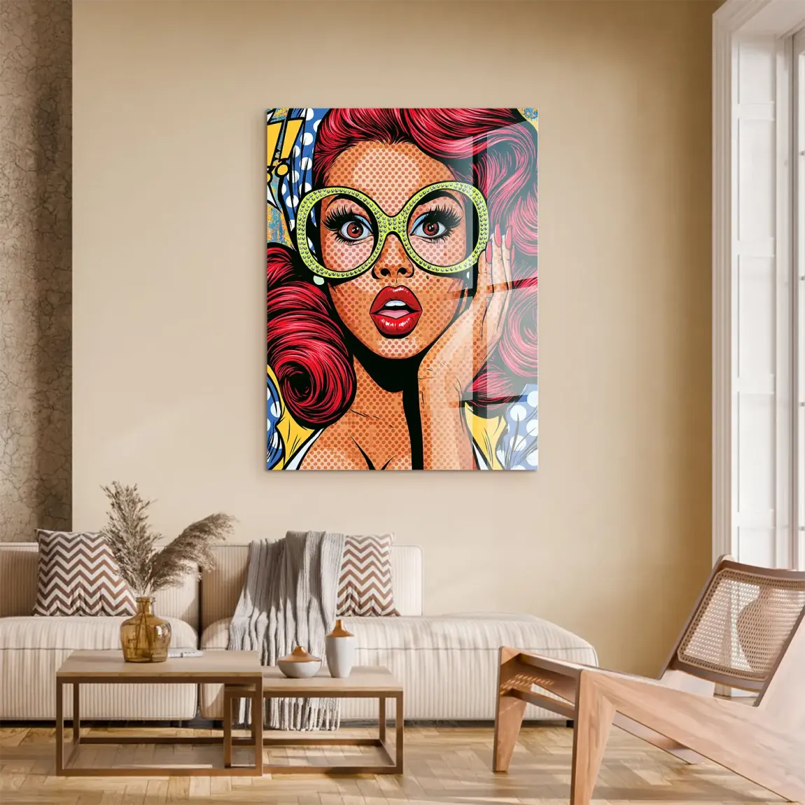 Pop Art Diva Acrylglasbild