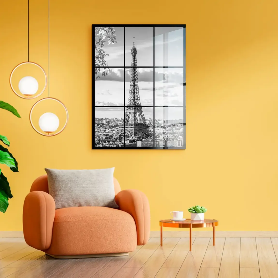 Paris Skyline View Acrylglasbild