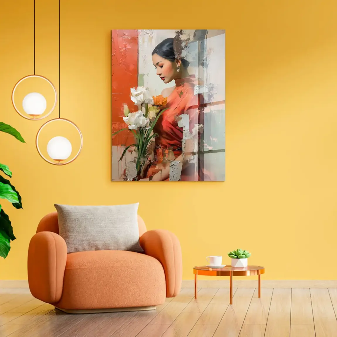 Silent Orchid Beauty Acrylglasbild