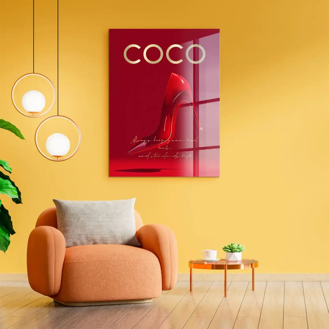 Coco Heels Acrylglasbild