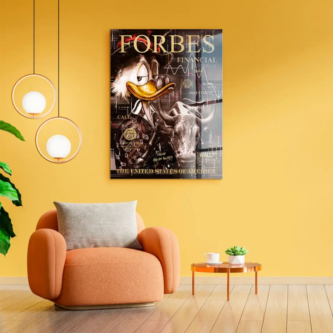 Wall Street Duck Acrylglasbild
