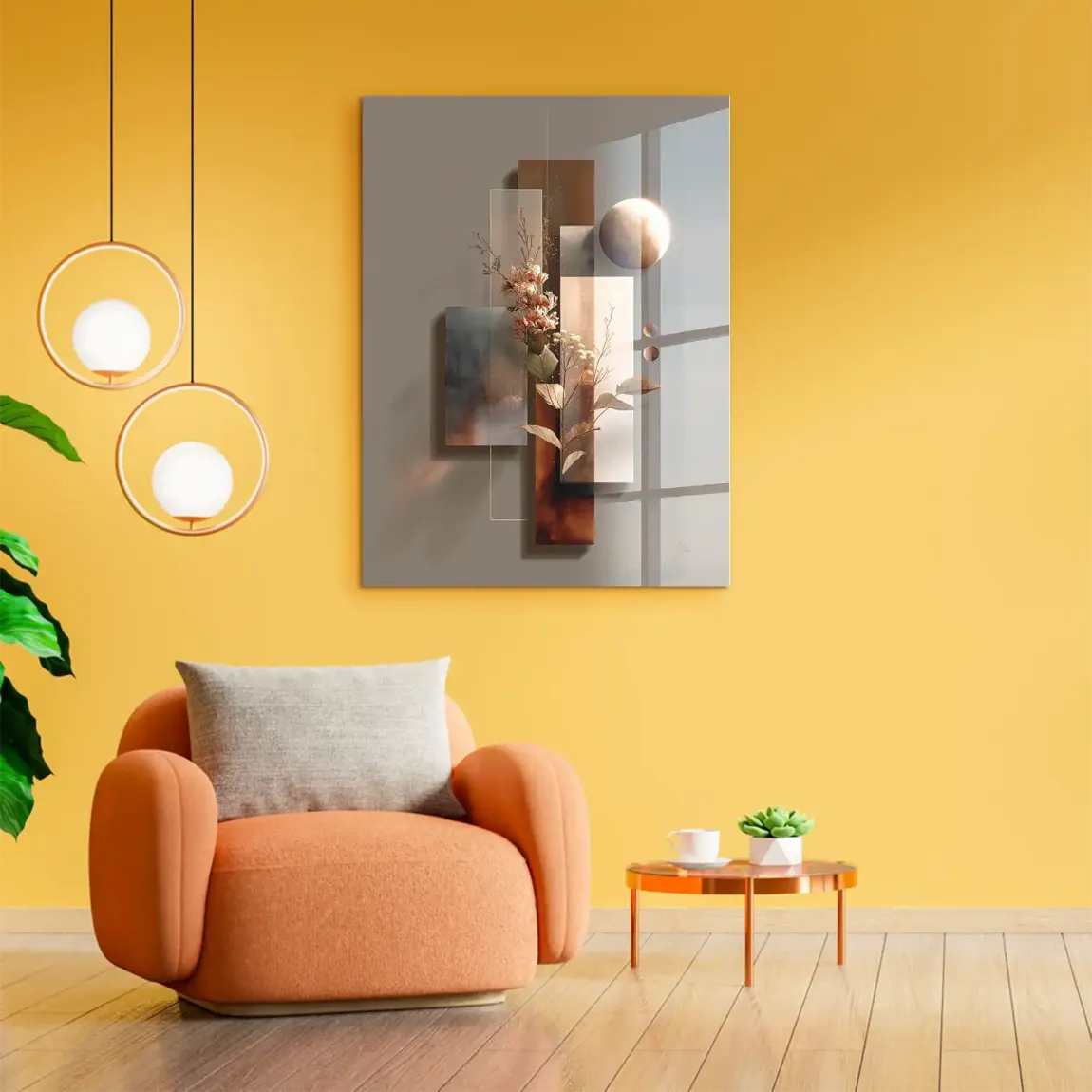 Celestial Bloom Harmony Acrylglasbild