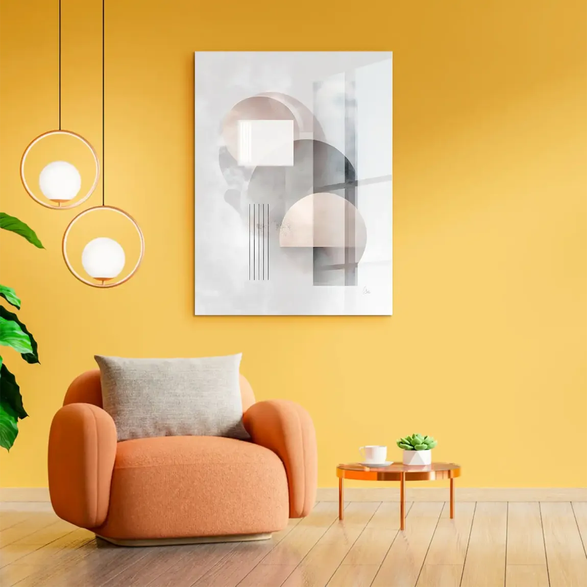 Soft Circles Acrylglasbild