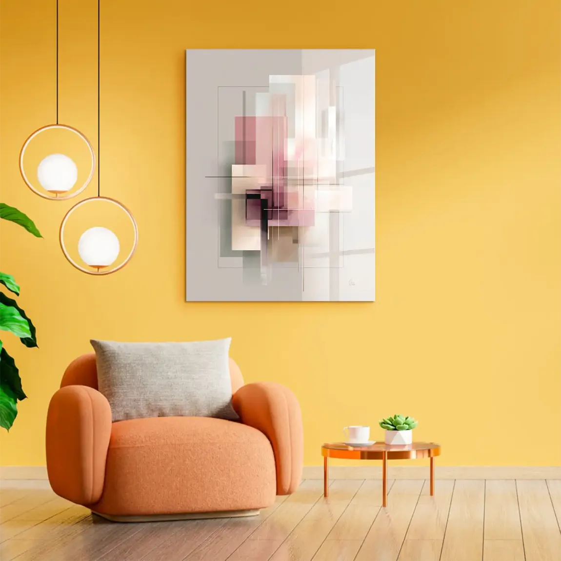 Soft Geometry Acrylglasbild