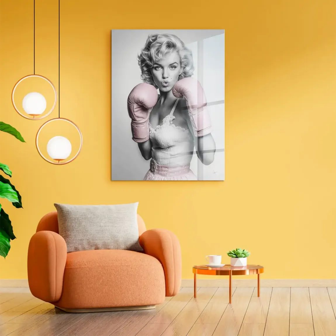 Marilyn Monroe Punch Acrylglasbild
