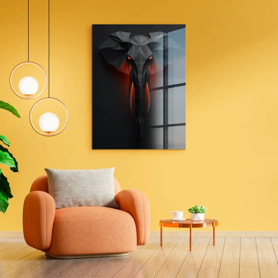 Mystischer Elefant Acrylglasbild