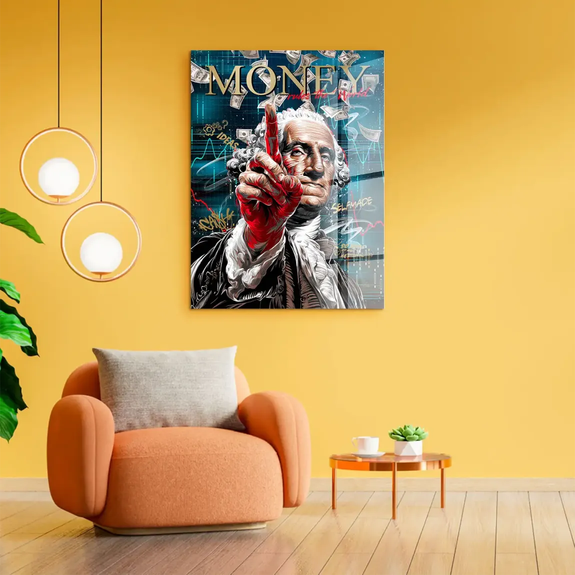 Money Empire Wallstreet Acrylglasbild