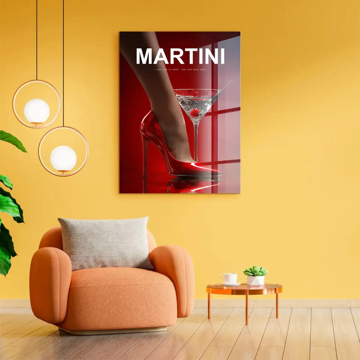 Martini Red Desire Acrylglasbild