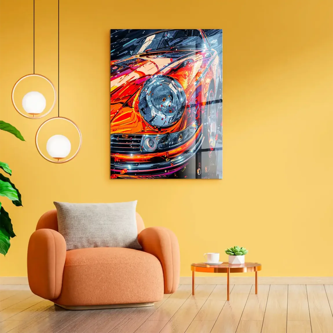 Vivid Motion 911 Porsche Acrylglasbild