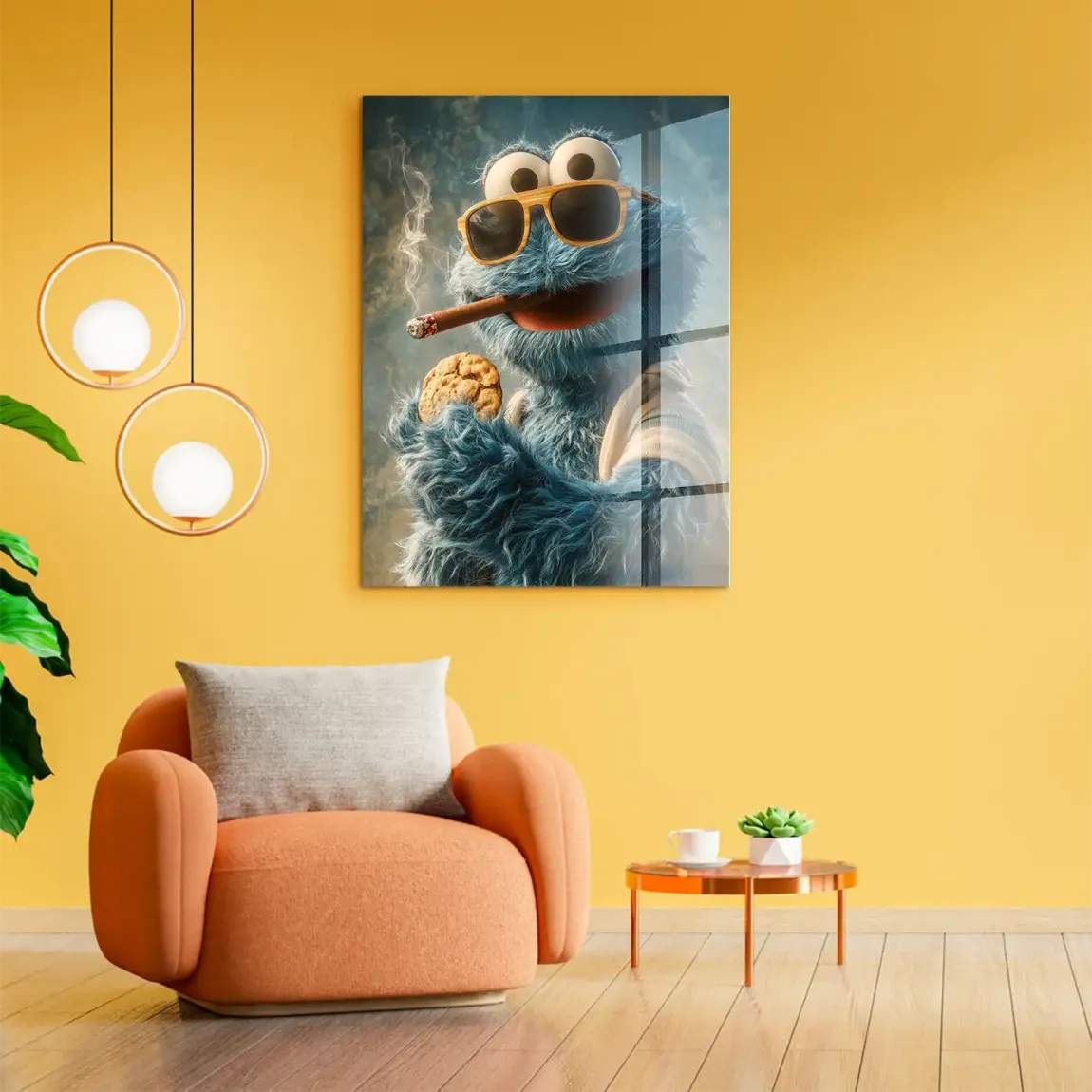 Cookie Monster Acrylglasbild