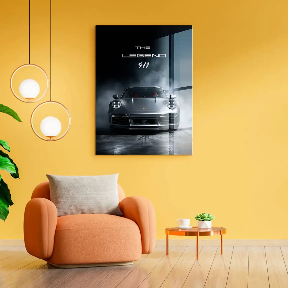 Silver Legend Porsche 911 Acrylglasbild
