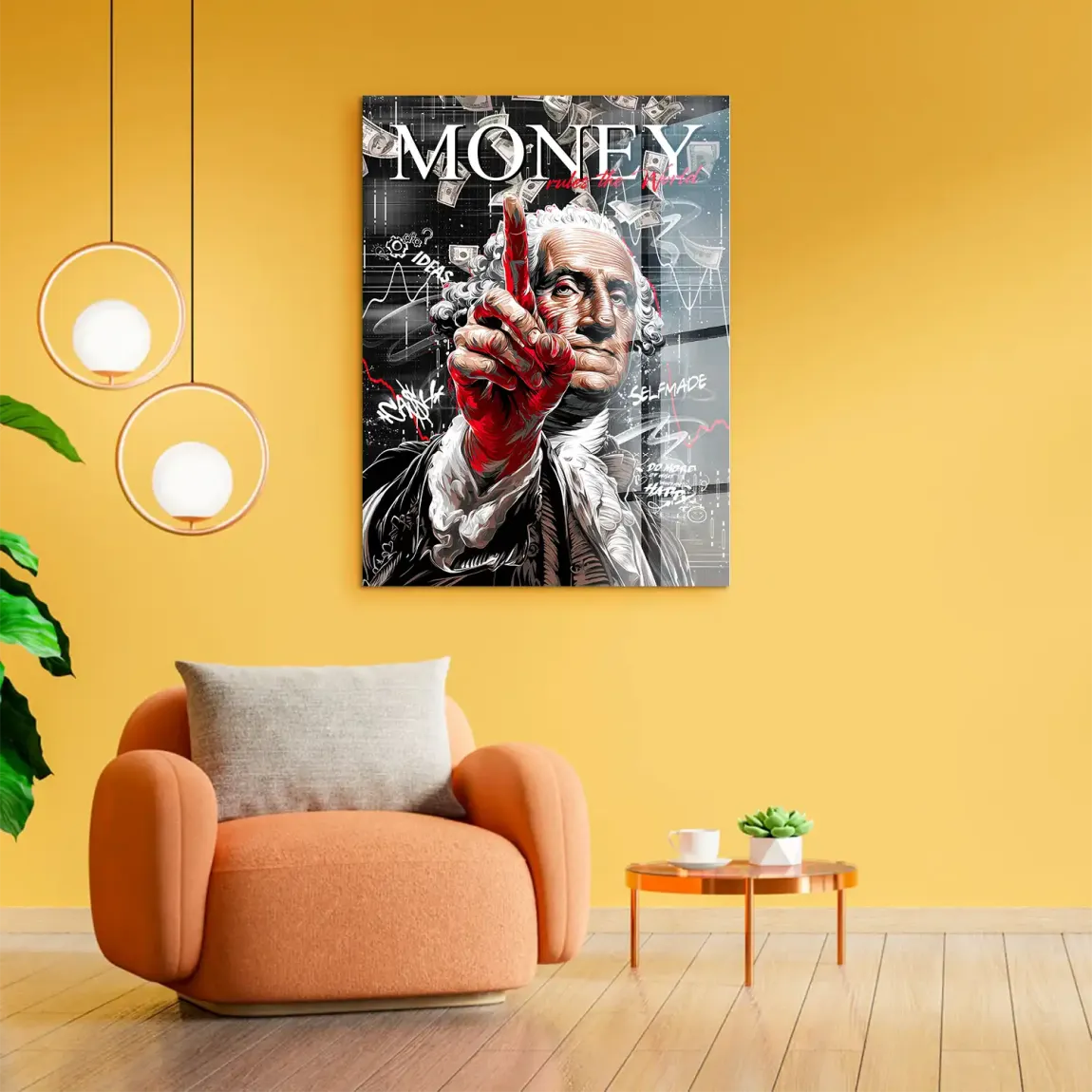 Money Leader Wallstreet Acrylglasbild