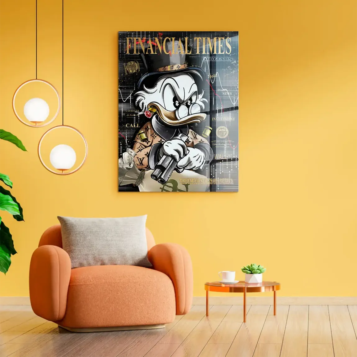 Financial Empire Duck Acrylglasbild