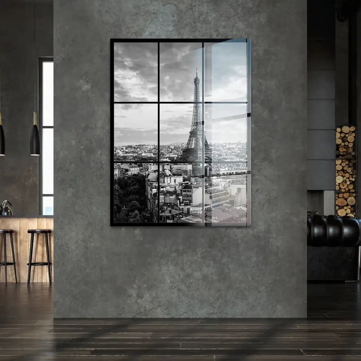 Eiffelturm über Paris Acrylglasbild