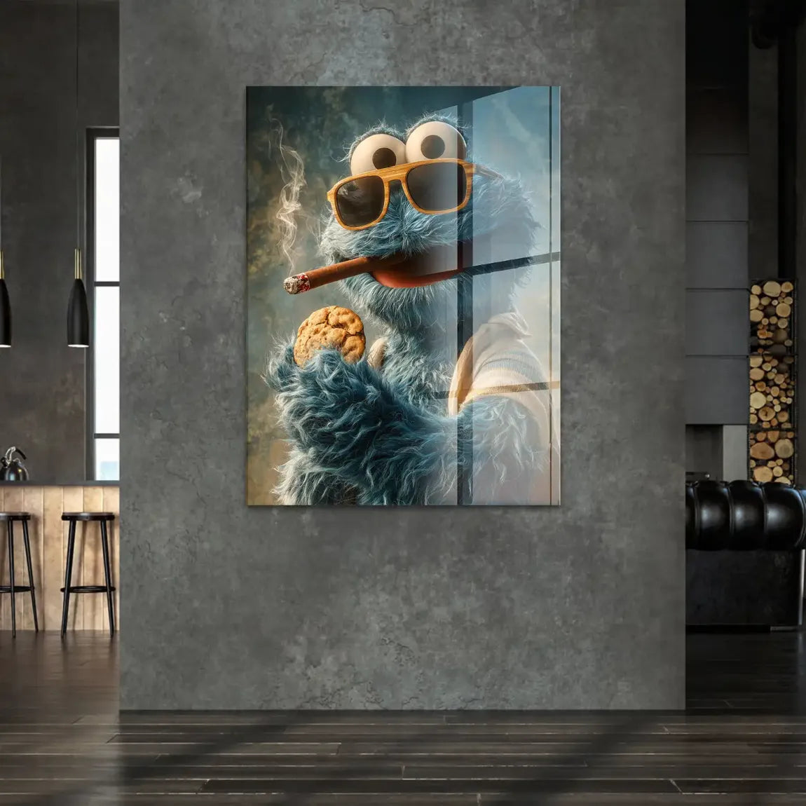 Cookie Monster Acrylglasbild