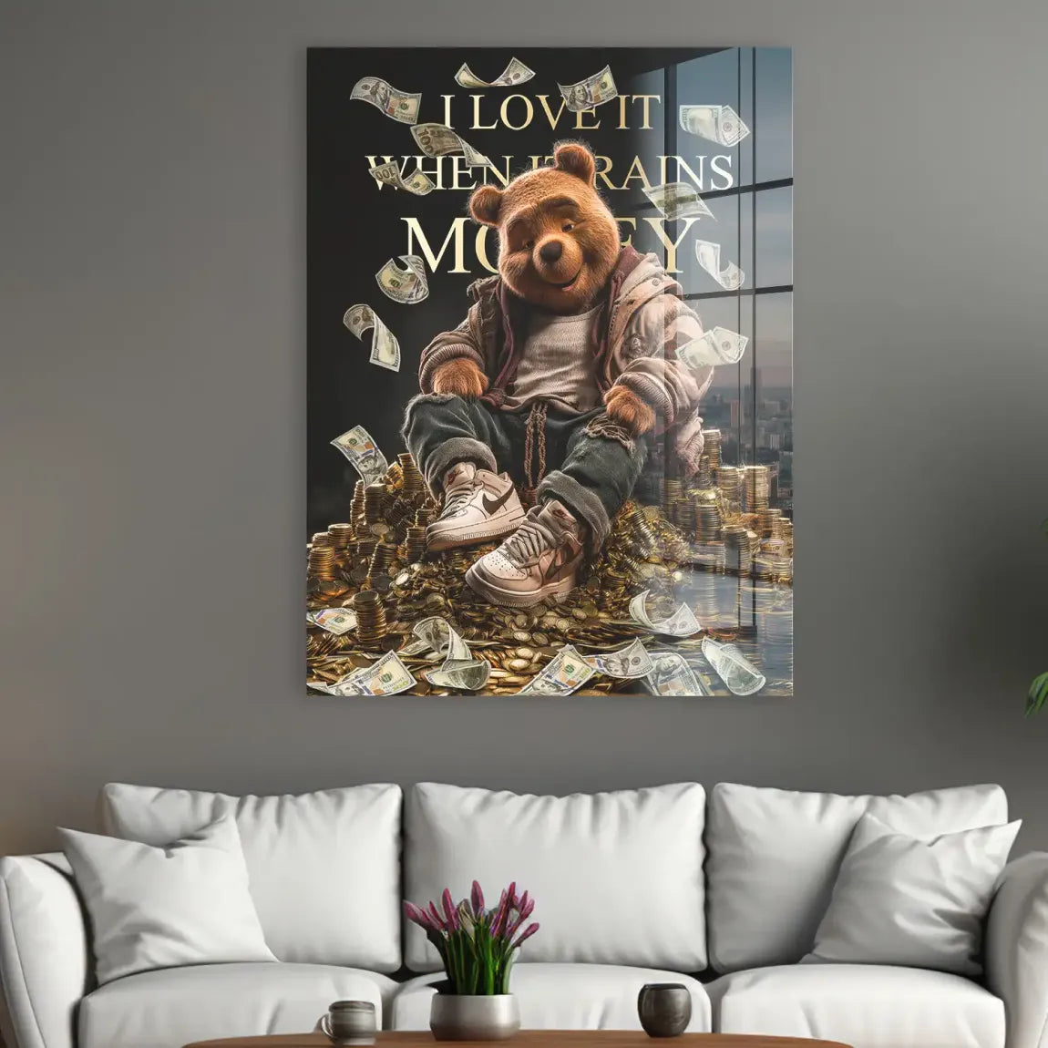 Winnie Puuh Rich Dreams Acrylglasbild INGALERIE