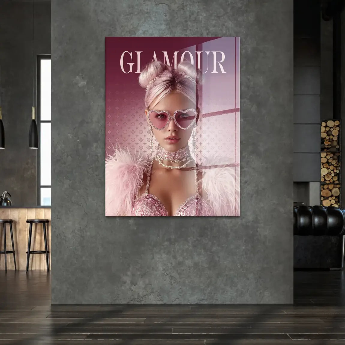 Glamour Lady Acrylglasbild