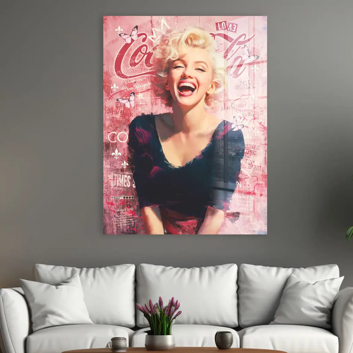 Das Lächeln der Ikone Acrylglasbild INGALERIE