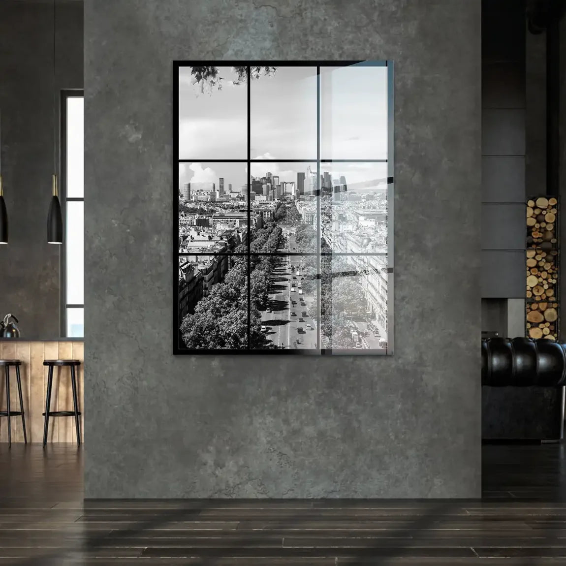 Skyline Avenue Paris Acrylglasbild