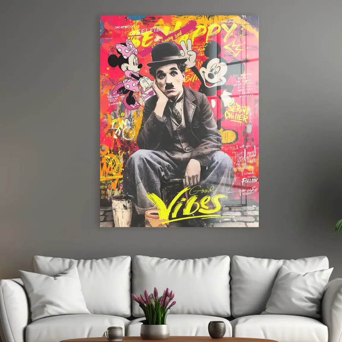 Legends Charlie & Micky Pop Art Acrylglasbild INGALERIE