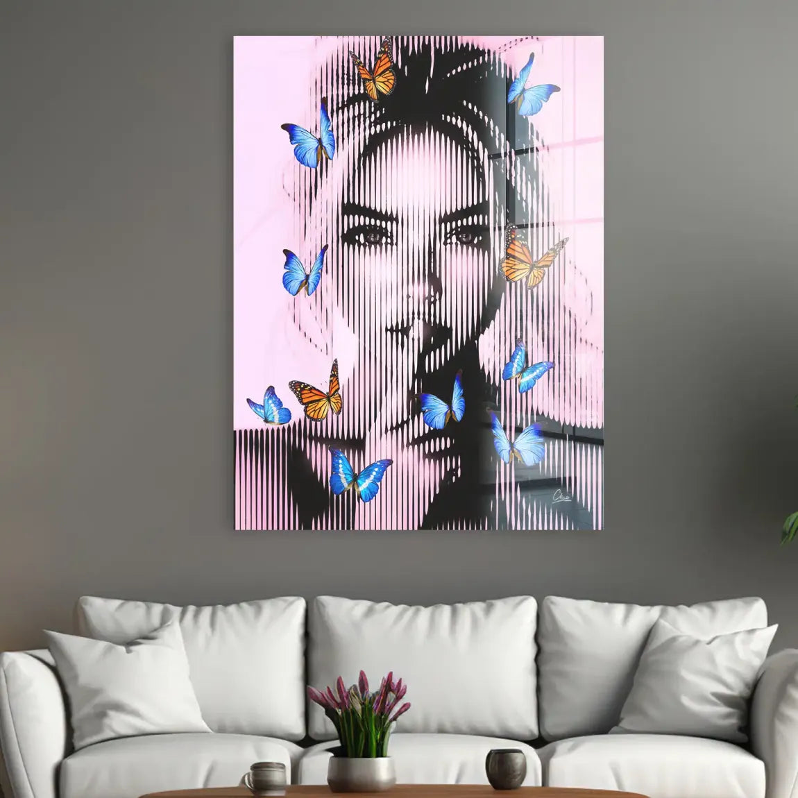Silent Butterfly Acrylglasbild INGALERIE