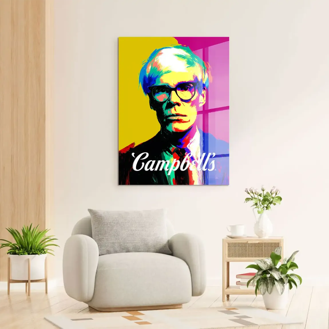 Campbell Popart Acrylglasbild