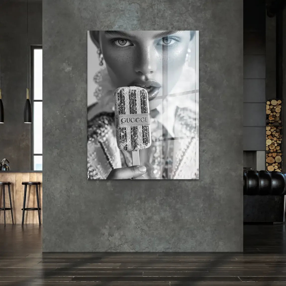 Gucci Ice Noir Acrylglasbild
