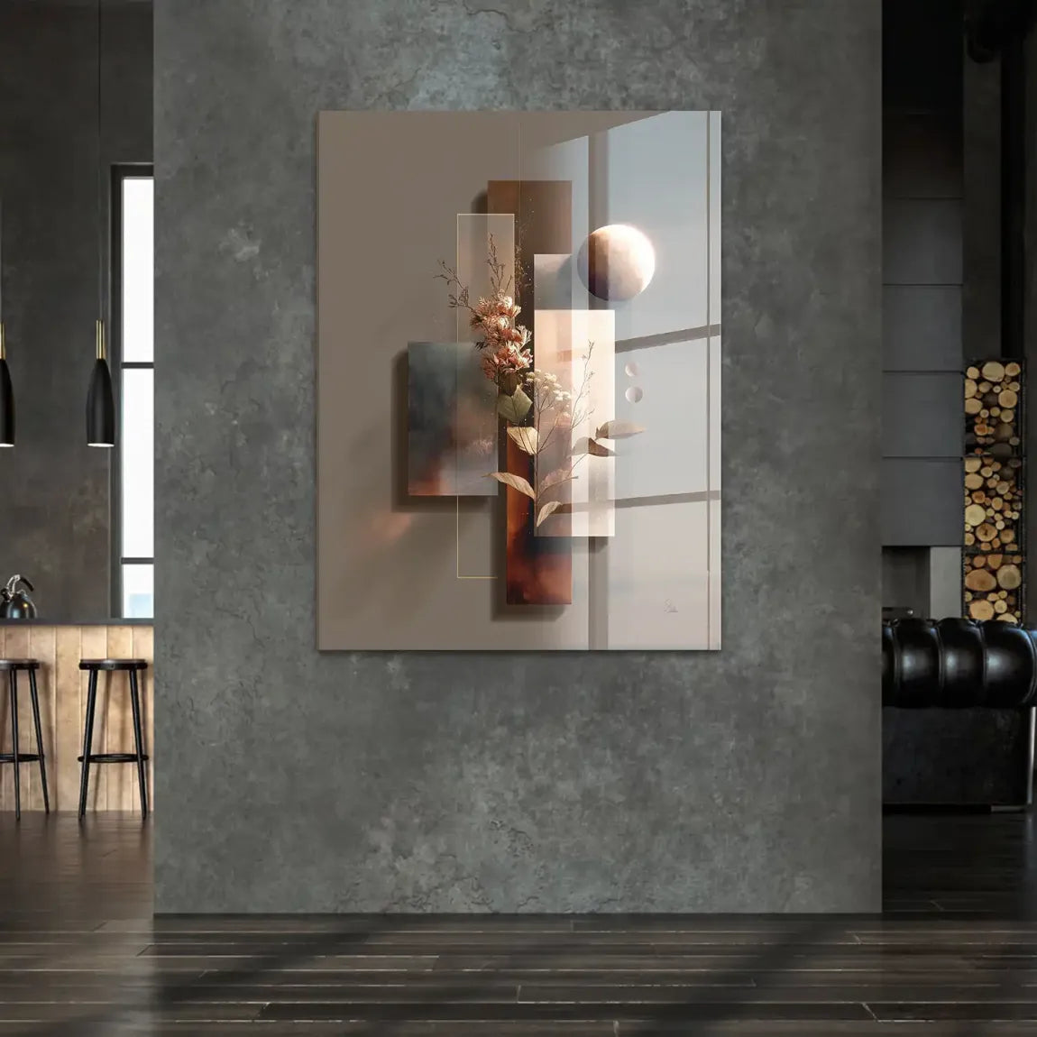 Celestial Bloom Harmony Acrylglasbild