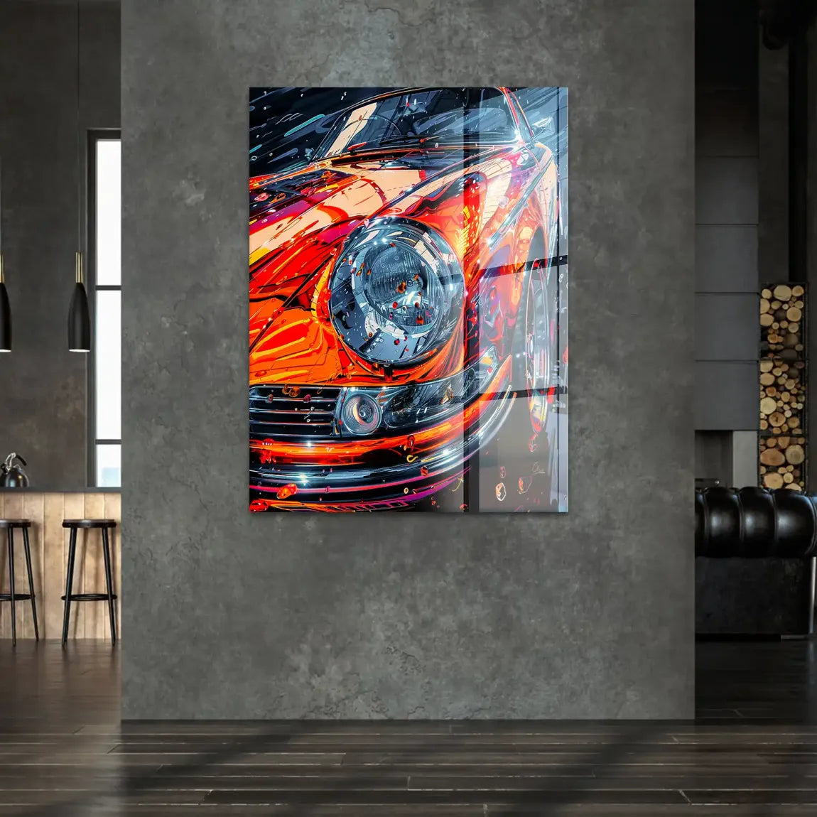Vivid Motion 911 Porsche Acrylglasbild