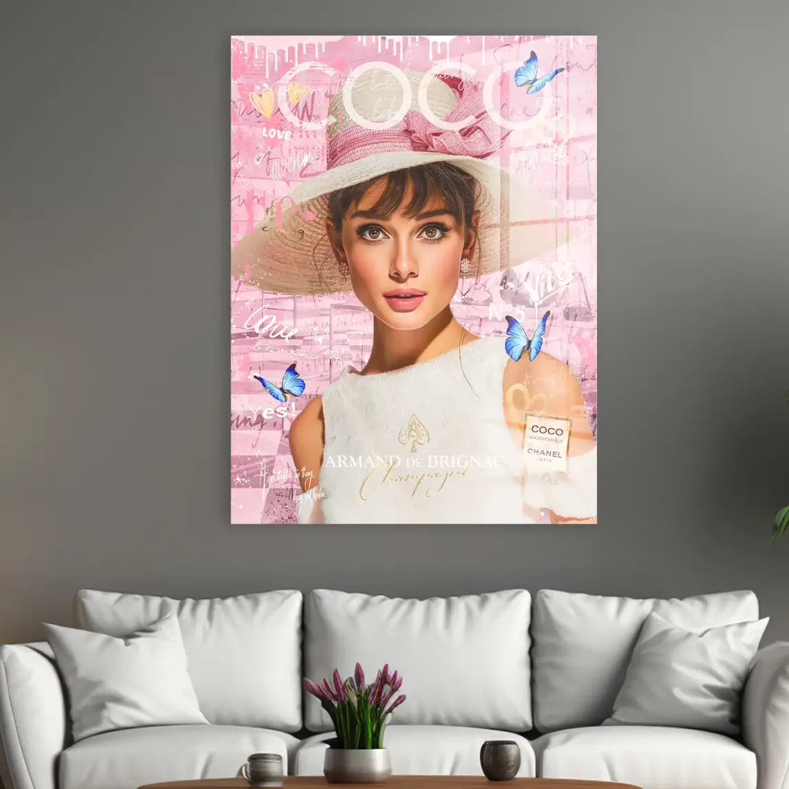 Audrey Hepburn Coco Armand Acrylglasbild INGALERIE