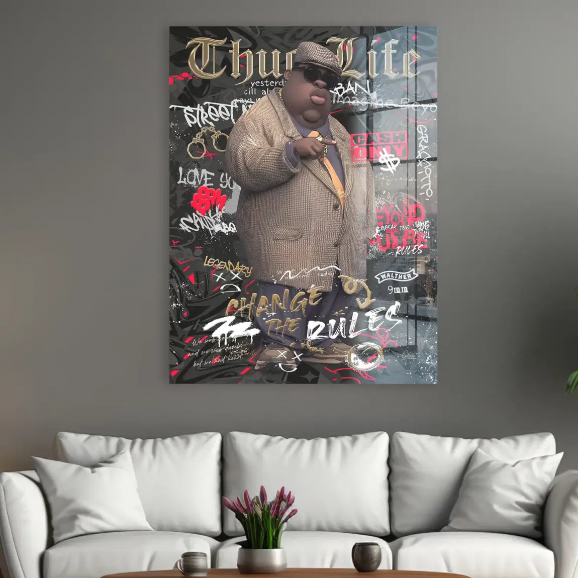 Thug Life Royalty Acrylglasbild INGALERIE