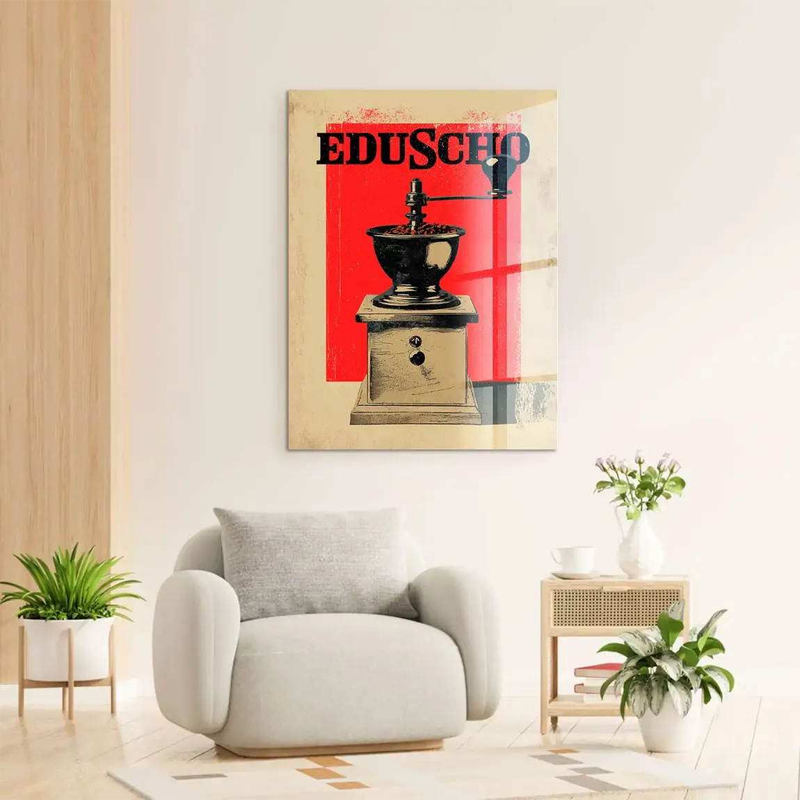 Eduscho Kaffeemühle Acrylglasbild