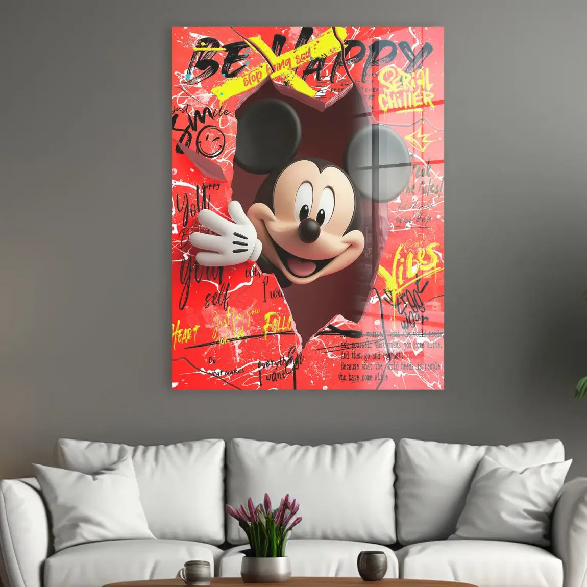 Charming Smile Micky Mouse Acrylglasbild INGALERIE