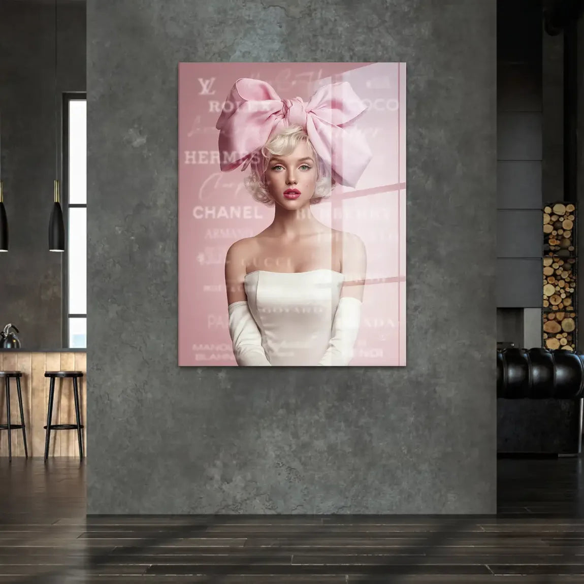 Marilyn Monroe Couture Pop Art Acrylglasbild
