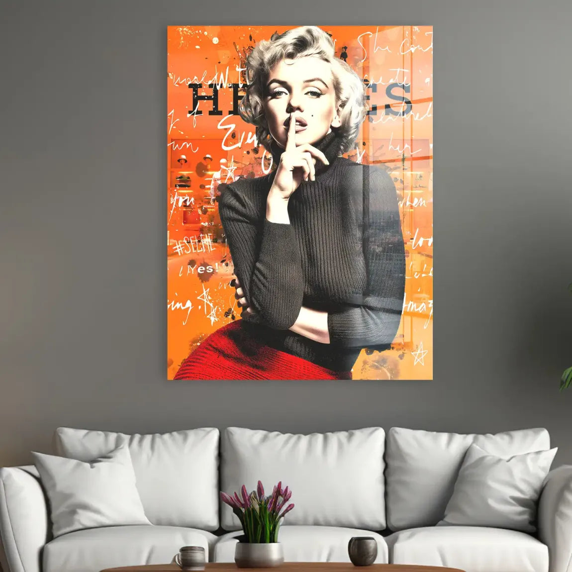 Monroe Secret Statement Acrylglasbild INGALERIE