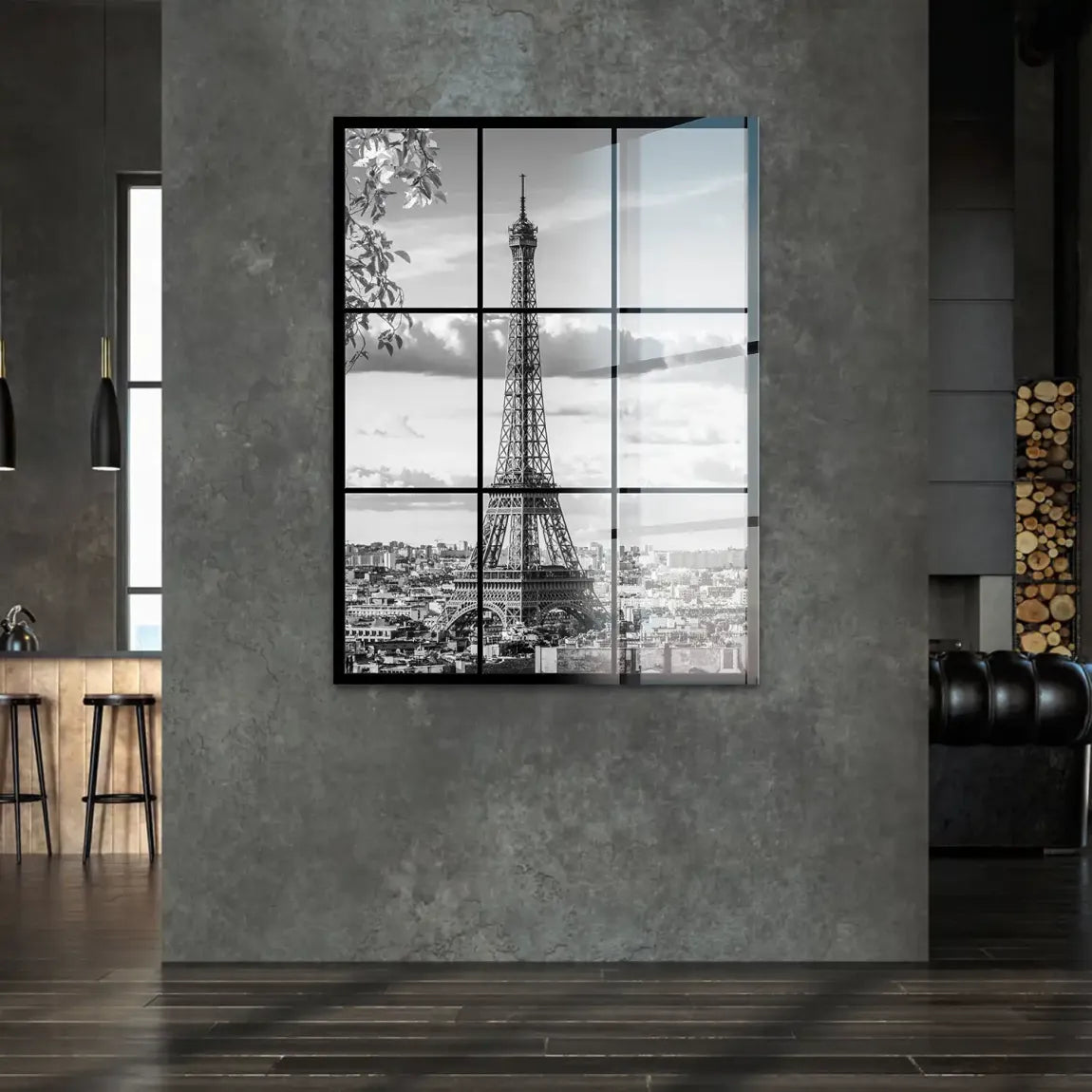 Paris Skyline View Acrylglasbild