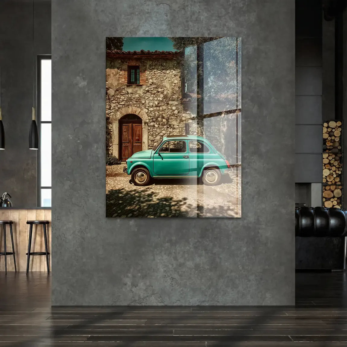 Toskana Fiat Charm Acrylglasbild