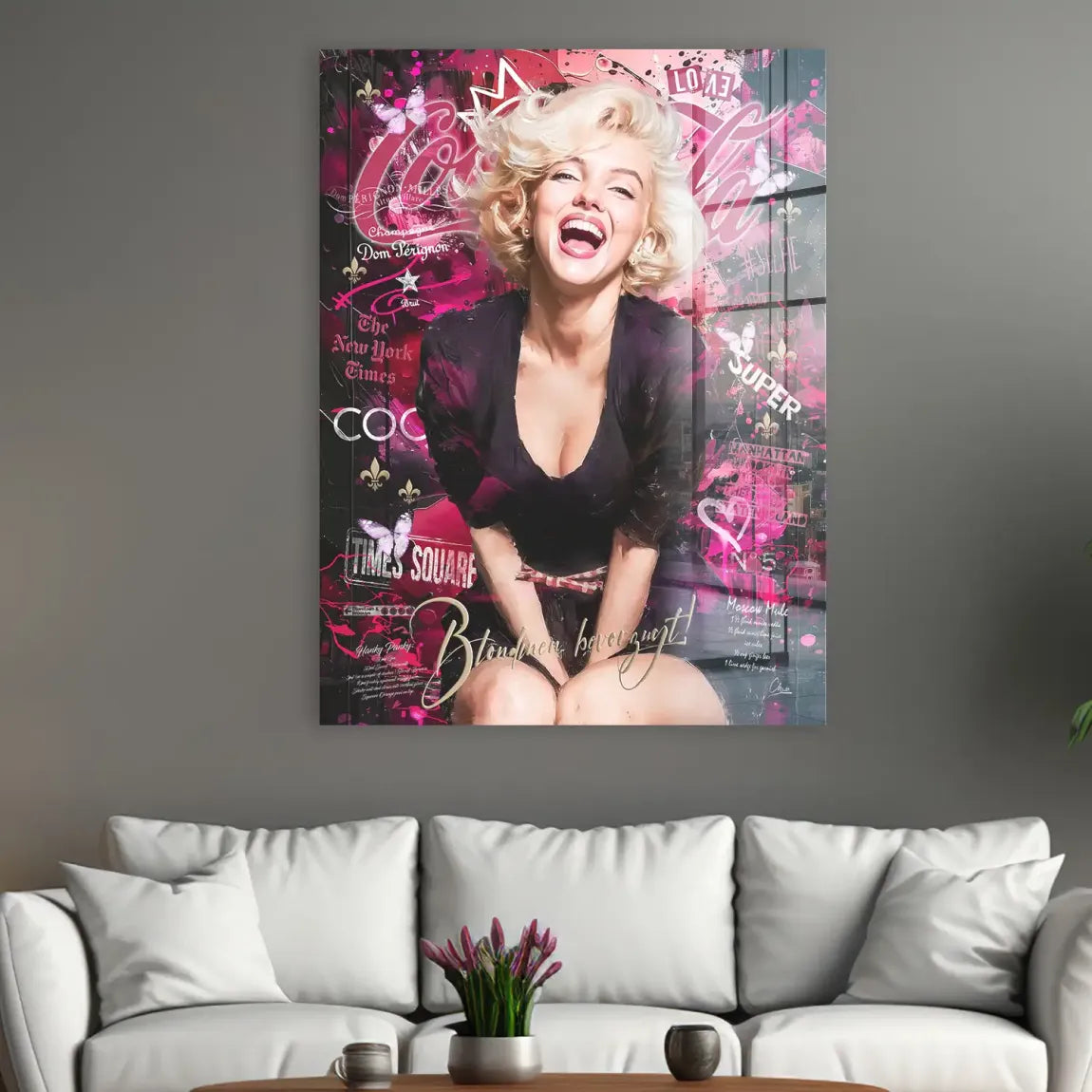 Marilyn Pink Vibes Acrylglasbild INGALERIE