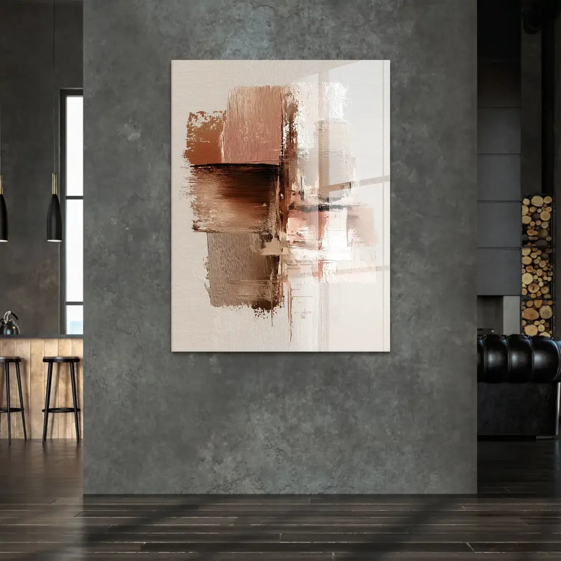 Earth Harmony Abstrakt Acrylglasbild