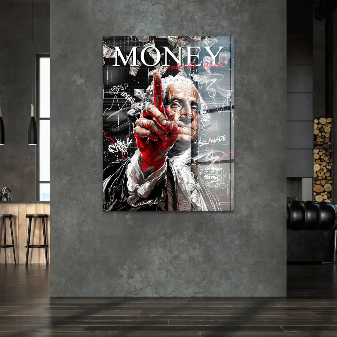 Money Leader Wallstreet Acrylglasbild