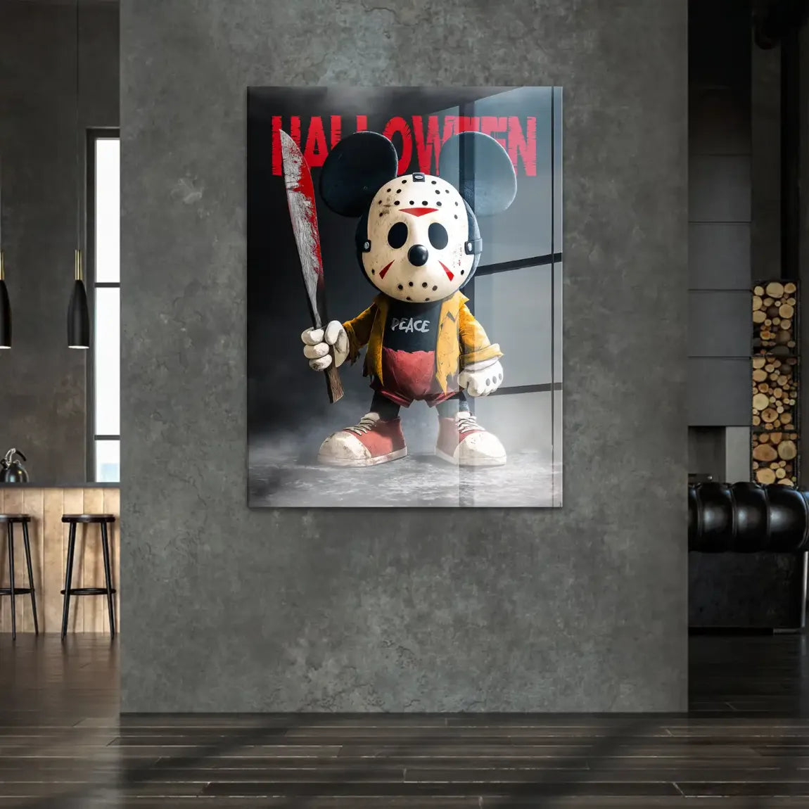 Midnight Micky Mouse Acrylglasbild